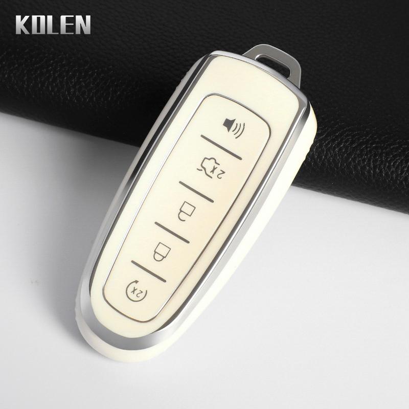 Tpu Car Key Case Cover Shell Fob For Ford Focus Edge Explorer Expedition C-Max Escape Flex Key Protection Accessories Keychain