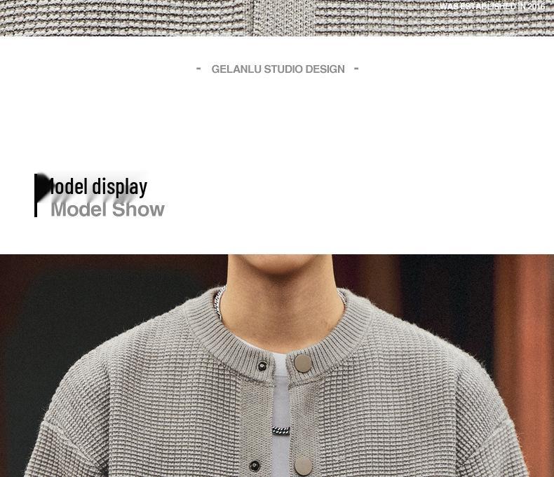 Luxury Men's Old Money Style Knit Cardigan for Autumn 2025