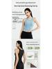 2023 Slim Fit Ribbed Yoga Vest - Summer Sleeveless Sport Top with Wide Straps & Round Neck