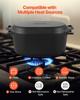 Enameled Cast Iron Dutch Oven, 3.3L Pot with Lid and Dual Handles, Heavy-Duty Durable Cookware Pan, Oven Induction Compatible Up To 260 , for