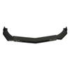 3PCS Front Bumper Lip Chin Spoiler Black Flexible Adjustment Universal Scratch Resistant for Car