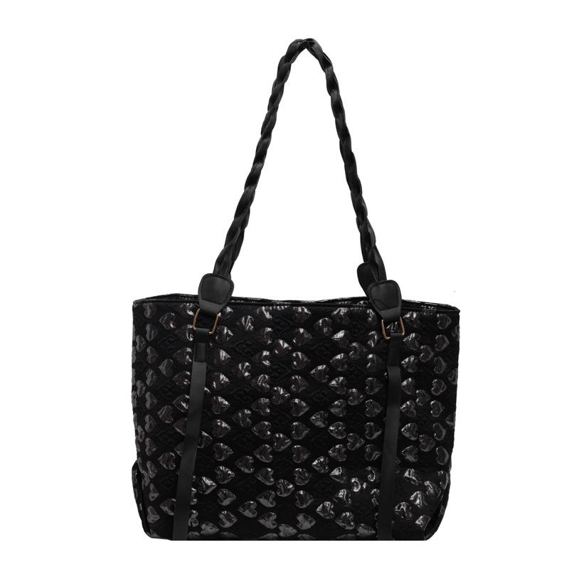 

Сумка Niche Design большой вместимости женская 2024 года новая модная летняя универсальная повседневная сумка через плечо для студентов колледжей сумка для поездок на работу чёрный