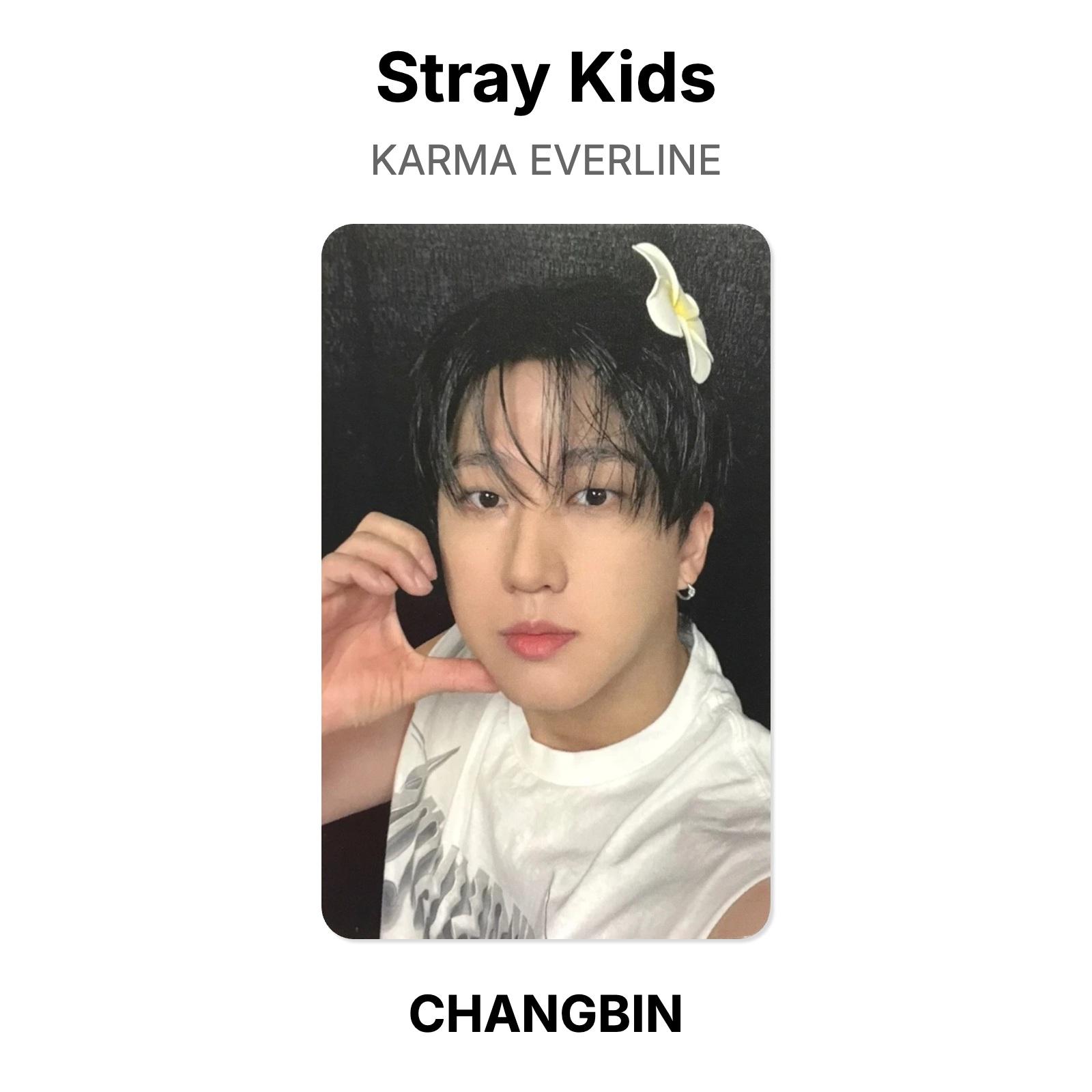 Stray Kids KARMA EVERLINE Официальная фотокарточка CHANGBIN