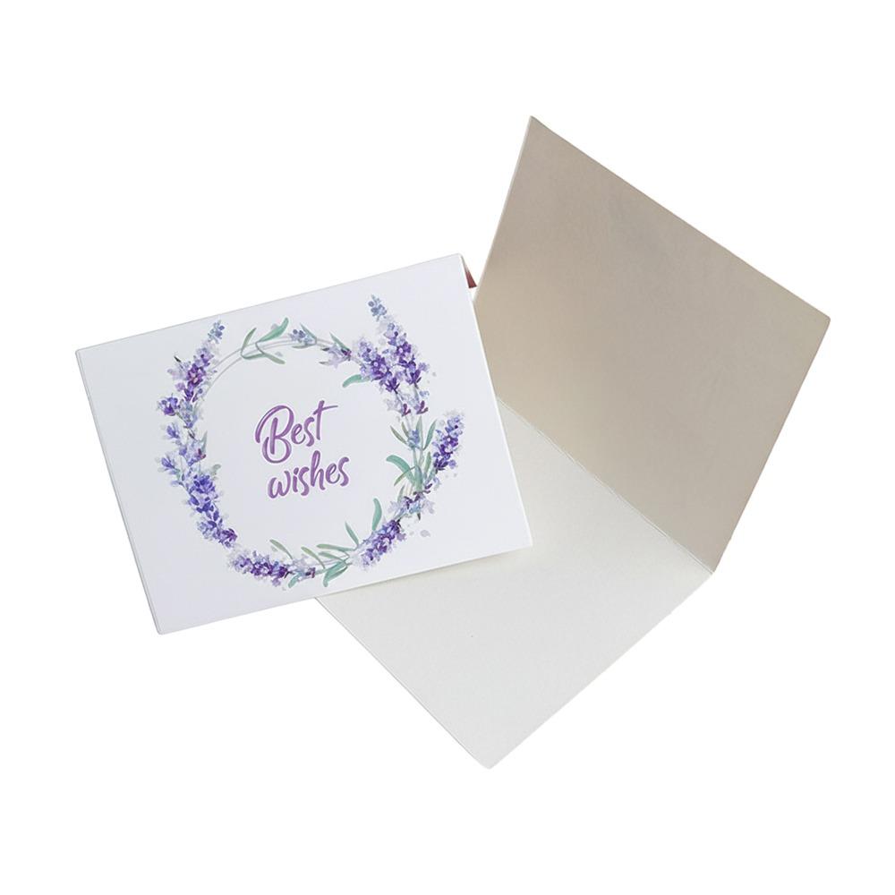 100PCS Multicolor Thank You Card Floral Pattern Package Decoration Gretting Cards Business Package I Love You Best Wishes Card