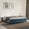 Pocket Spring Mattress Medium Firm Dark Blue 160 x 200 x 20 cm Velvet