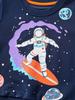 Luminous Astronaut Print Boys' Round Neck Sweatshirt - Autumn Collection