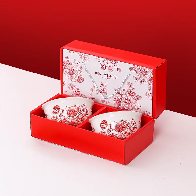 Japanese Style Ceramic Bowl and Chopstick Gift Set