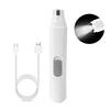 New 1Set Electric Nail Trimmer Silent Safety Cat With Lighting Nail Polisher For Small Large Dogs LED Pet Electric Nail Polisher
