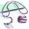 6mm Kristallstein buddhistischer Amethyst 108 Gebetsperlen Mala Armband Halskette