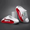 Lightweight EVA Slide Black and White Cartoon Design, Exposed Toes, Comfortable All Year Round, Casual Indoor/outdoor