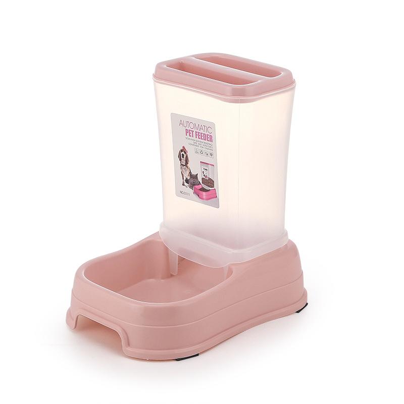 

Large Capacity Automatic Pet Feeder - Dispenser Bowl for Dogs & Cats Pet Supplies рожевий