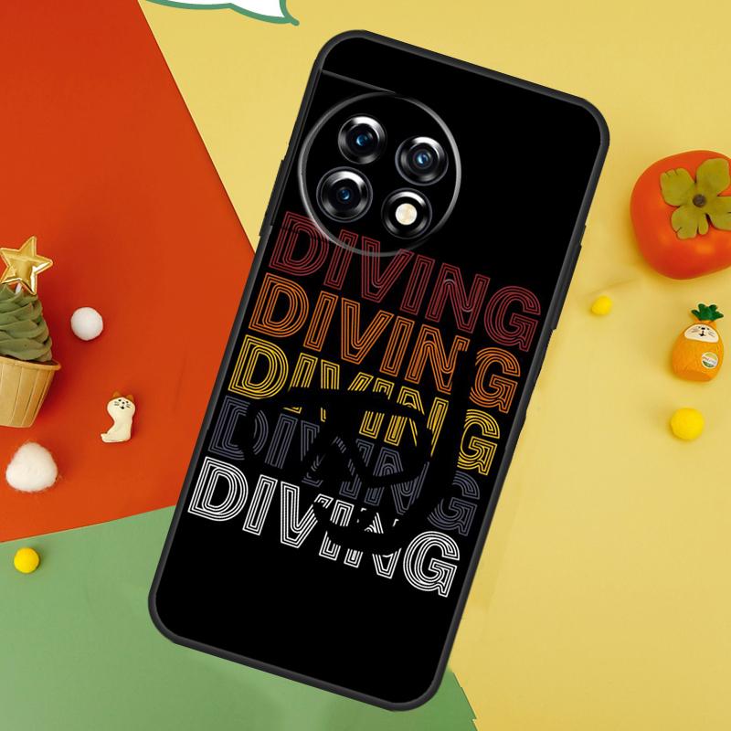 Scuba Diver Diving Back Case For OnePlus 15 13R 13 13T 12 12R 11 10 10T 8T Nord CE 5 2 3 4 Lite N20 N30 Cover