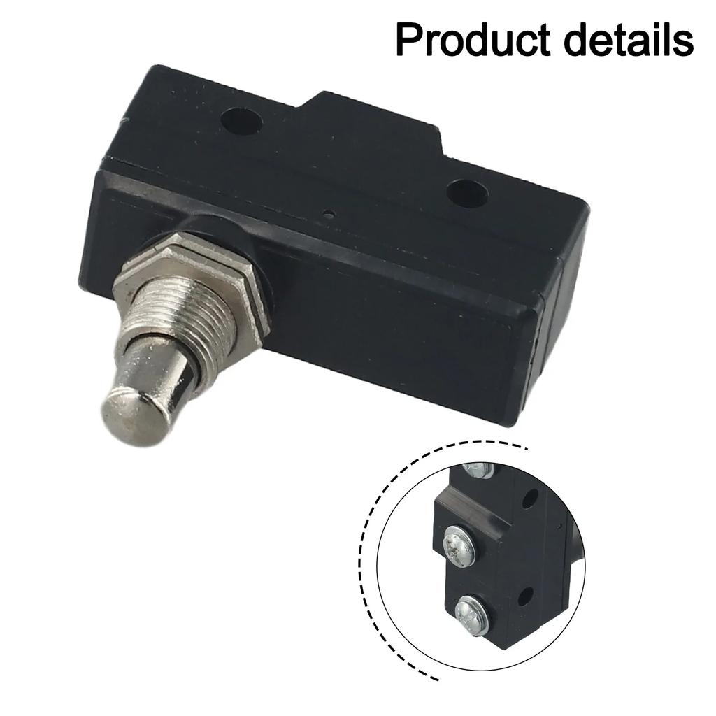 1 PC Z-15GQ-B Button Plunger Momentary Limit Switch SPDT 15A NO+NC Travel Switch Black Copper Contact Material Rated Voltage