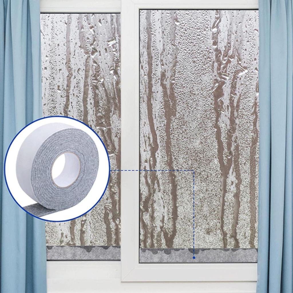 Window Condensation Stopper Thick Cuttable Water Absorbing Absorbent Stripping Window Condensation Water Barrier For Sliding