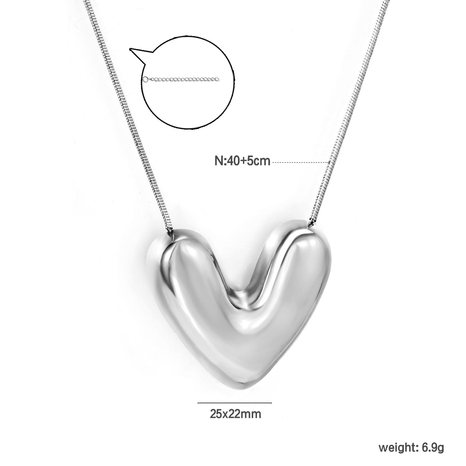 

Hot Selling Love Pendant Necklace Stainless Steel Clavicle Chain Niche Temperament INS Style Jewelry Gift Fashion Classic Girl