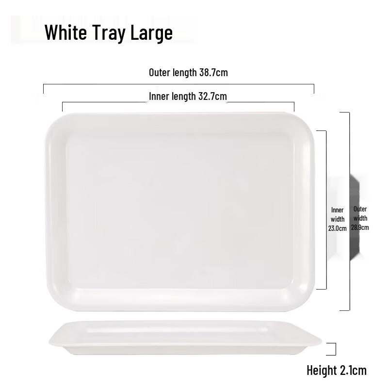 European Style Rectangular Melamine Serving Tray