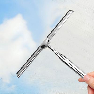 Stainless Steel Glass Squeegee Multifunctional Shower Mirror Squeegee Antiskid Handle Corrosion Resistance for Bathroom Tool