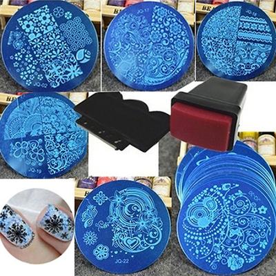 Instrument Nail Art Stamper Scraper Stencil Dispozitive de îndepărtare a unghiilor Pile Glitter Mirror Powder