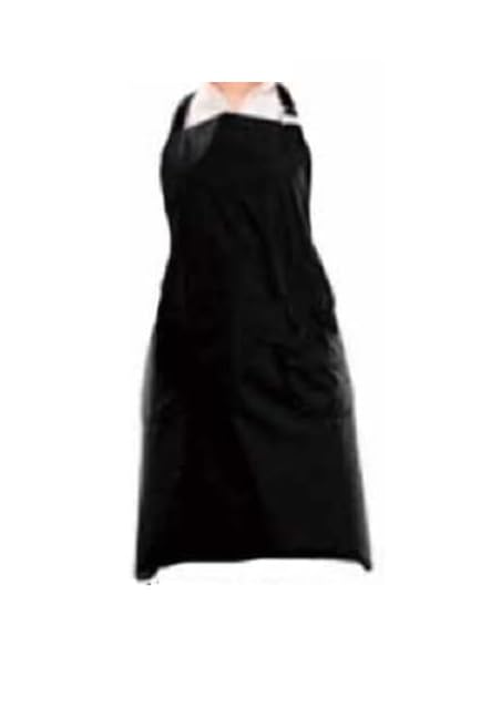 Wukonn 3829 Wako Breathable Apron Black Neck