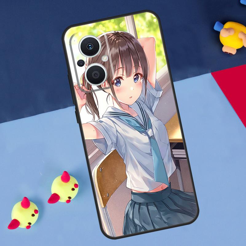 Anime girl cartoon japan cute For OPPO Reno 14 13 12 11 10 Pro 8T 11F 12F 13F 14F 7 8 Lite OPPO Find X8 X6 X5 X9 Pro Case
