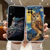 NH14 Cartoon Art Owl Phone Case for LG K22 K30 K40 K40S K41 K42 K50 K50S K51 K51S K52 K61 K62 K71 K92 Q60 Q61 V40 V50 V60
