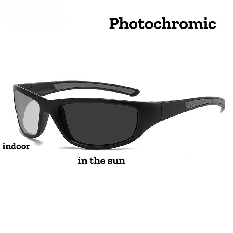 Men's Classic Square Frame Sports Polarized Sunglasses Outdoor Riding Driving UV400 Eyewear Neutral Fashion Trend Sunglasses