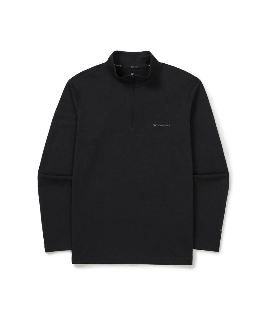 SNOWPEAK APPAREL Delta Peak Quick-Dry Half-Zip T-Shirt (S25Fmtzt22) Dark Charcoal