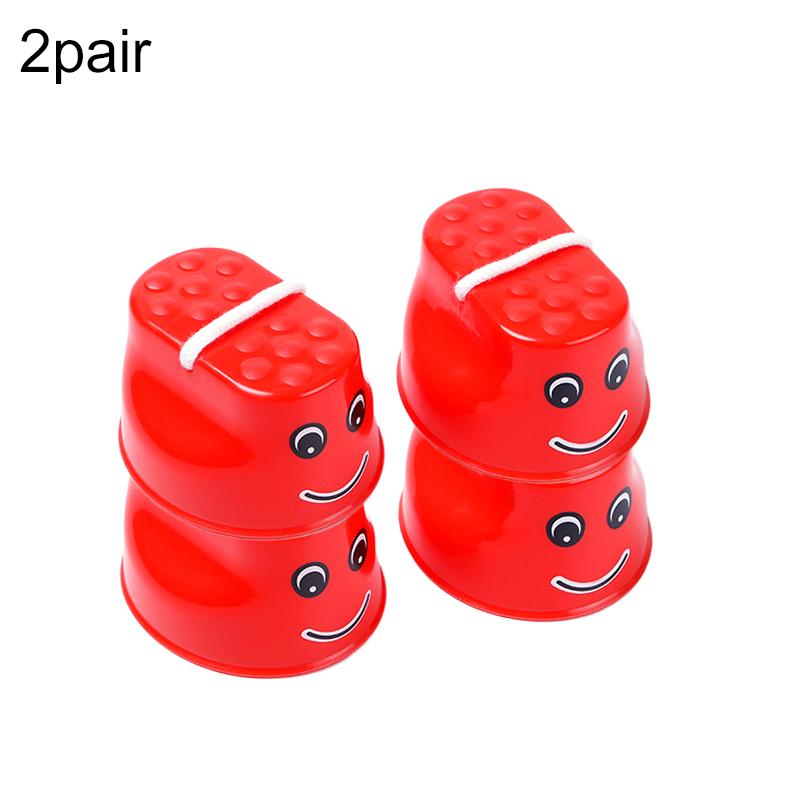 2 זוגות קביים קופצים 'סמייל' צעצועי ילדים תיאום שיווי משקל גן ילדים ציוד אימון אינטגרציה חושית לילדים TMZ