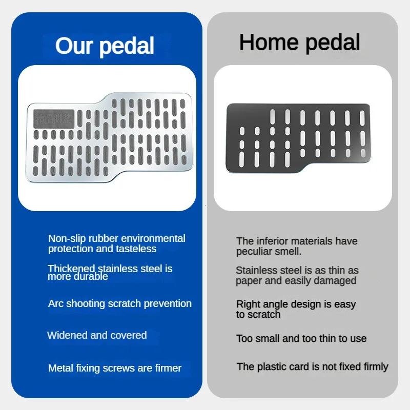 Stal nierdzewna, odporna na zużycie, pedał, pogrubiona deska pedałowa, główna kabina, metalowa naprawa, ochronna mata podłogowa