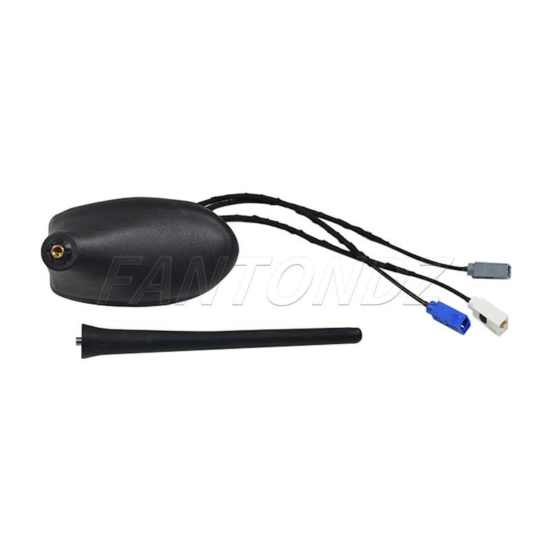 Car Roof Aerial Antenna Base With Mast Accessories For Fiat 500 Jeep Renegade FM DAB + GPS Navigation 3 Cables 52115392 52068564
