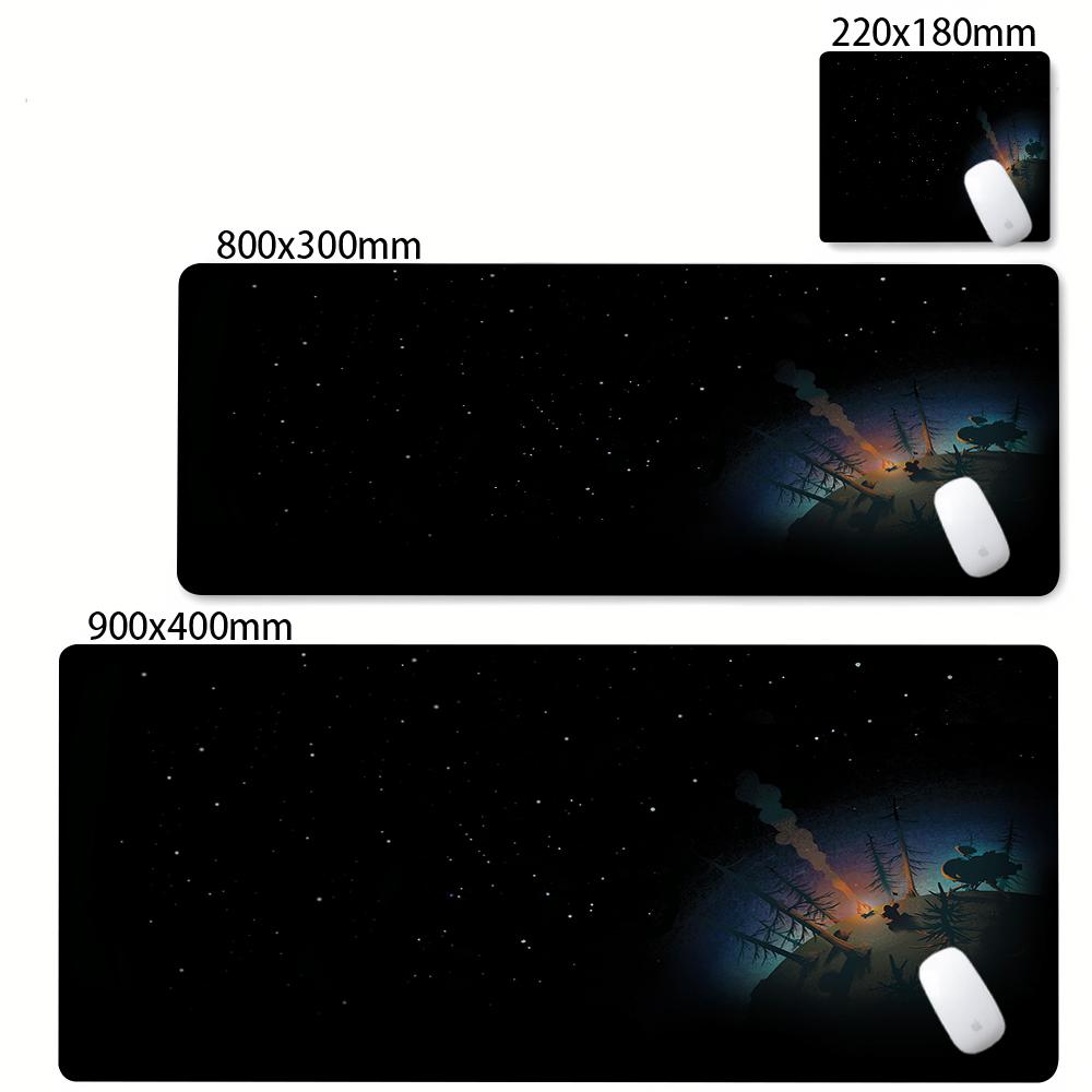 Anime Keyboard Pad Outer Wilds Mouse Pad PC Laptop Anti-slip Rubber Desk Mat Computer Gaming Accessories Mousepad XXL Carpet