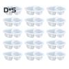 5/10/15/25Pcs Seasoning Box Disposable And Reusable Leak-Proof Lid Double Compartment Condiment Container for Condiment Dip Sauce Sampling And Travel