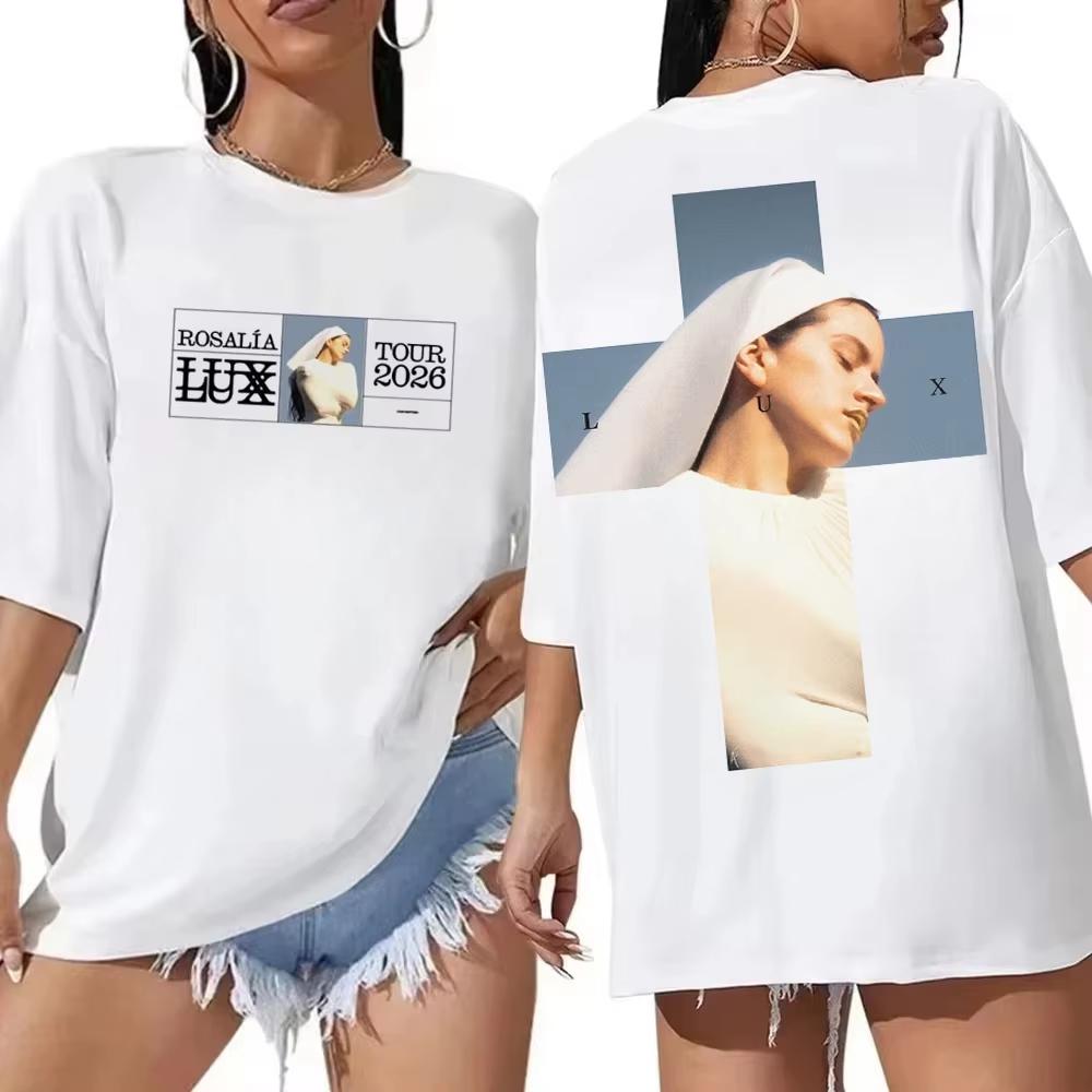 Rosalia Lux Tour 2026 TShirt Vintage Graphic Print Cotton Tee Rosalia TShirt Retro Fan Gift For Unisex And Unisex Fashion Tee Tops S