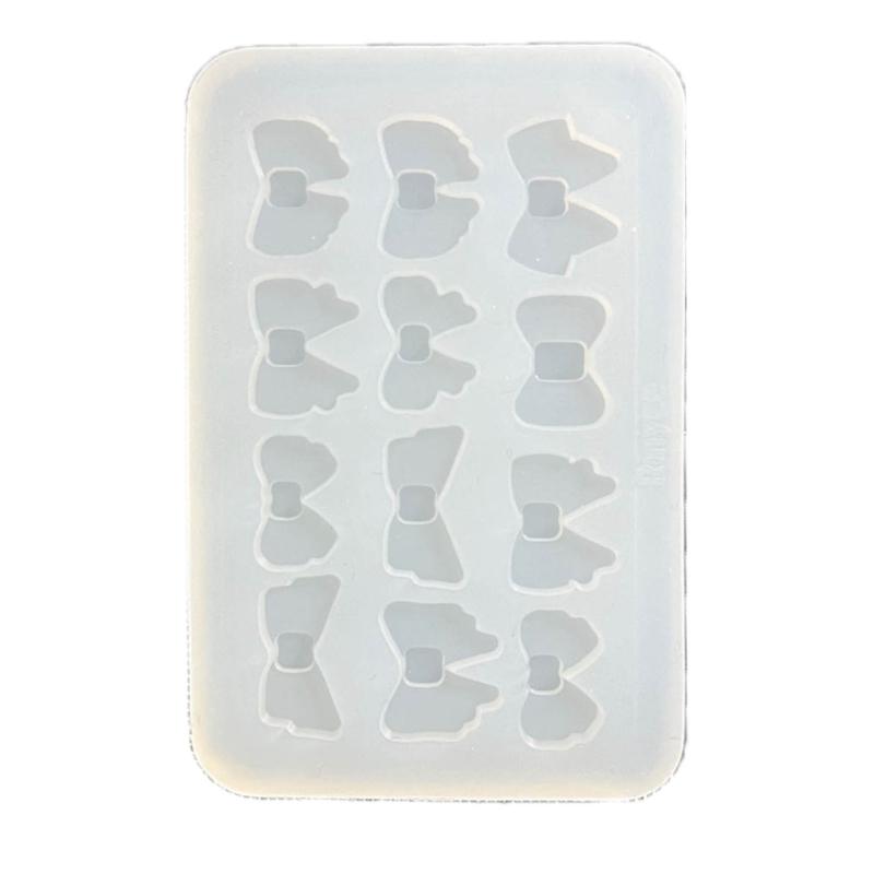 Epoxy Resin Molds Jewelry Accessory Cast Mould Bowknot Shape Keychain Mold