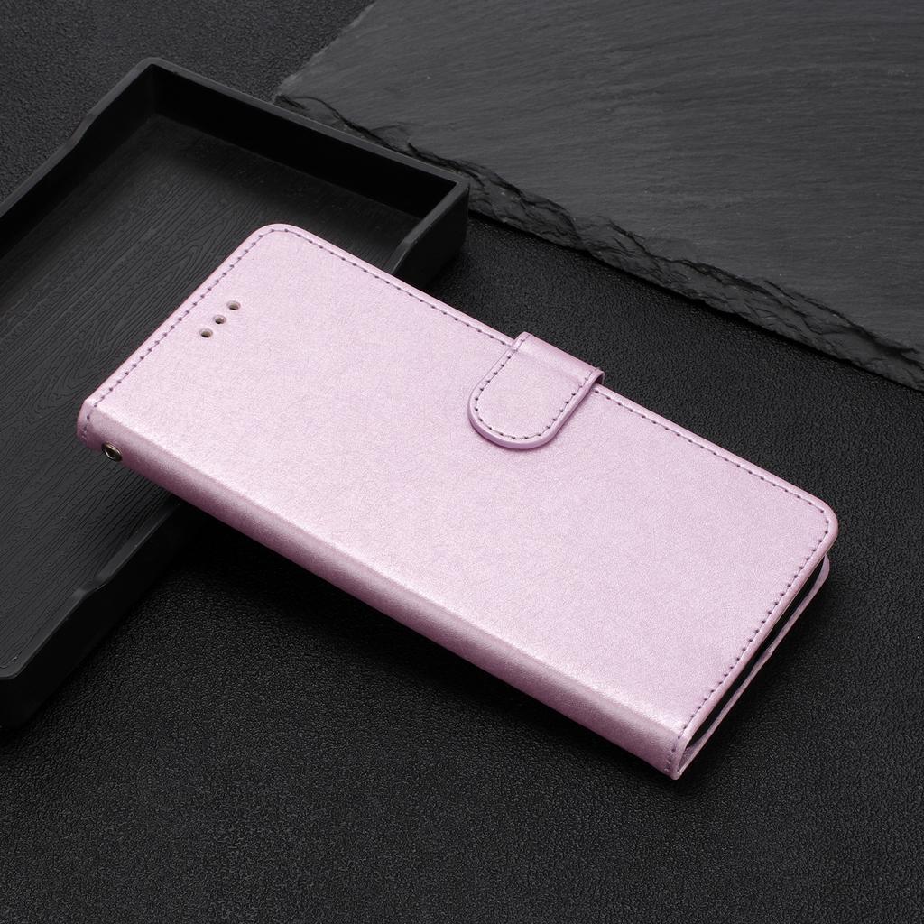 For iPhone 16 Case Silk Texture Leather Phone Cover Wallet with Credit Card Holder