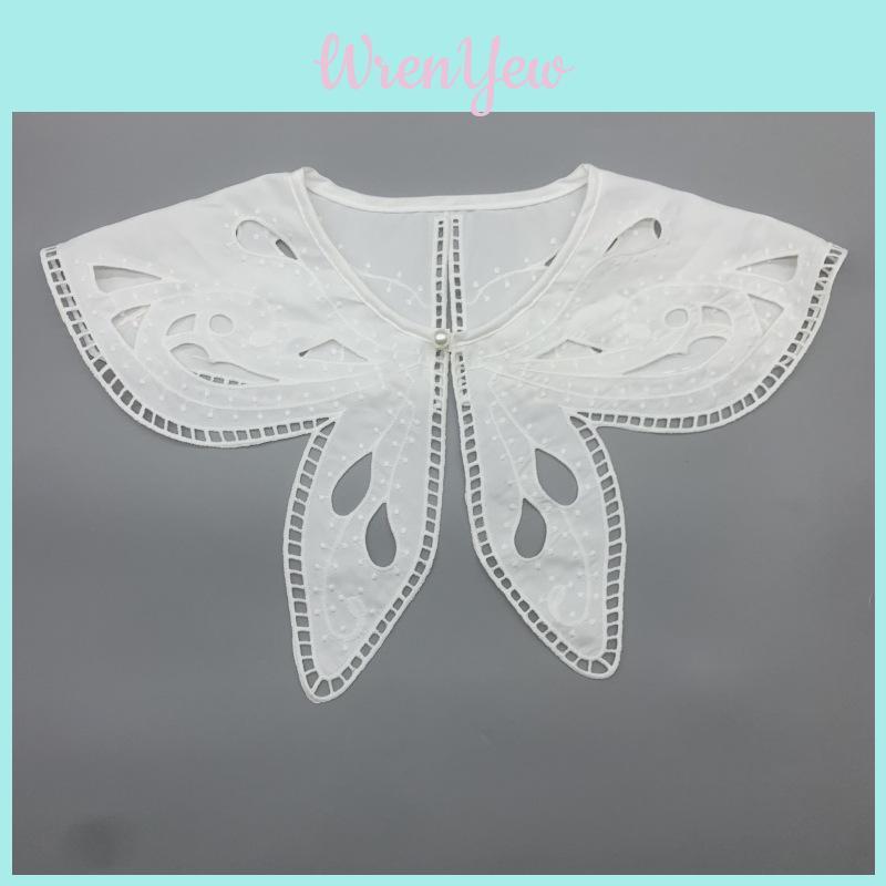 Winter Blouse Accessories With Lace Collar For Adults