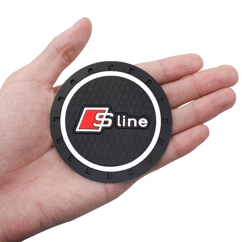 Sline S line Auto Interiér Držák na nápoje Protiskluzová podložka Silikonové podtácky Pro zbts2 A1 A3 A4 A5 A6 A7 A8 B8 Q2 Q3 Q5 Q7 Q8 TT Příslušenství