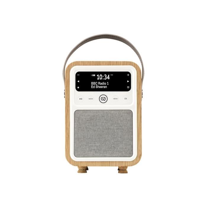 Radio portative dab - view quest - monty - bluetooth - 10 watt - chêne