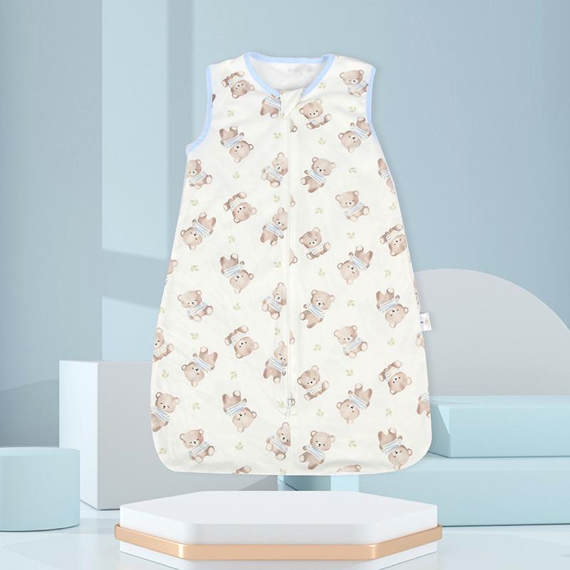 Summer Gauze Baby Sleeping Bag - Newborn Anti-Kick Sleeveless Quilt Vest for Air-Conditioning