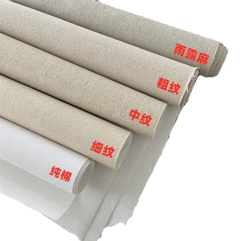 Płótno bawełniane powlekane o delikatnej fakturze z mieszanki lnu do malarstwa olejnego i akrylowego