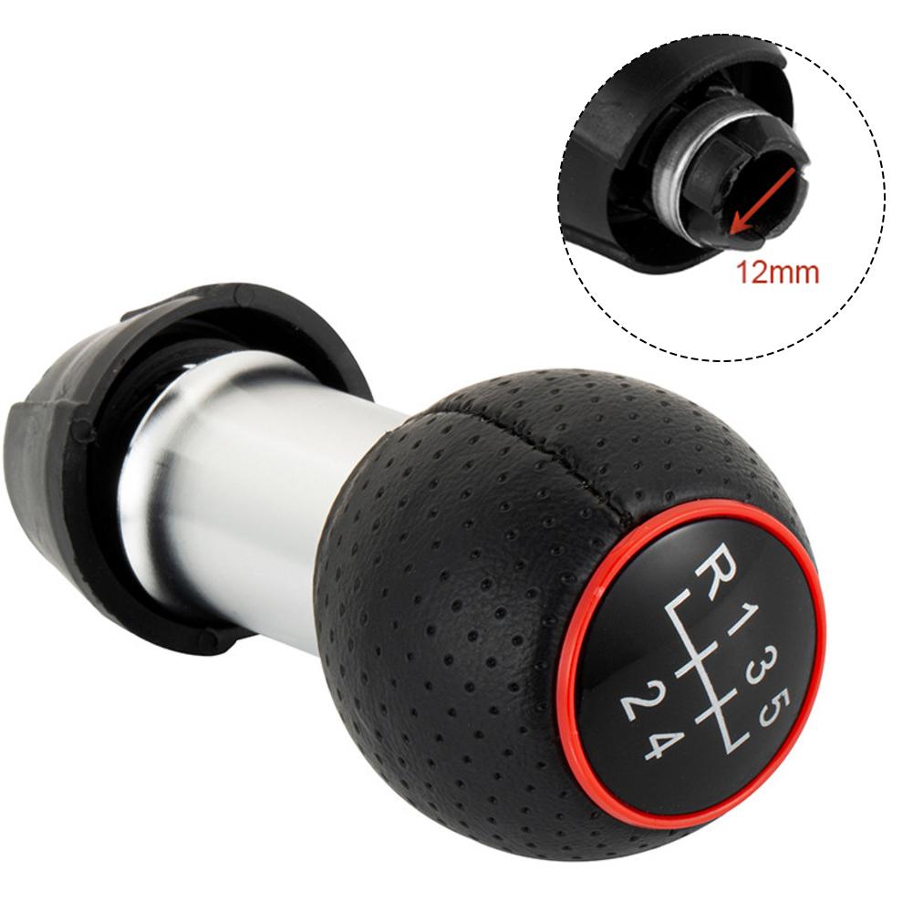 

55555555555eed Car Manual Gear Shift Knob Gear Stickeather ShifteLevShiftingansmission FoAudi For A3 For S3 2001-2003