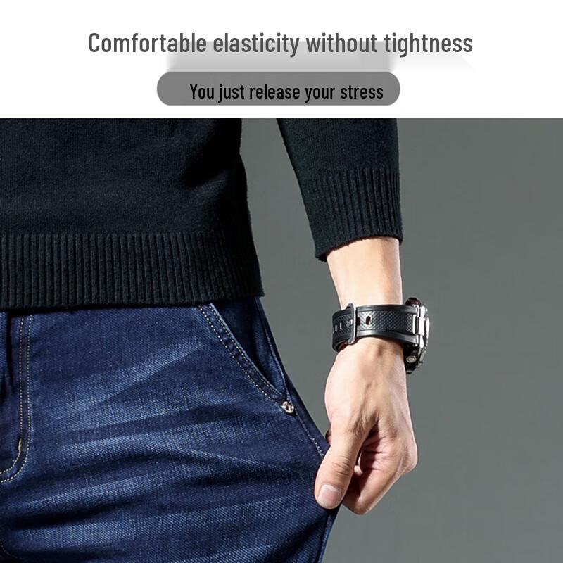 ROMON Men's Relaxed Fit Straight Leg Business Casual Denim Jeans