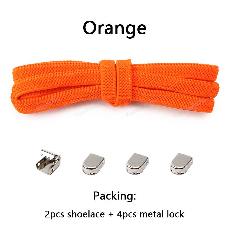 No tie Shoe laces Elastic laces Sneakers Flat Shoelaces without ties Quick Shoelace for Shoes Kids Adult One Size fits All Shoes