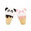Adorable Plush Panda Ice Cream Cone Keychain Perfect Bag Accessory Cute Toy