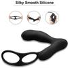 Wireless remote control prostate 10-band male anal anal plug double ring lock fine ring sex toy male prostate massage vibrator