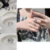 Adjustable Trendy Copper Ring With Unique Irregular Design For Women Fashionable