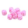 Set di 30 Dadi 16MM Plastica 6 Facce Angoli Arrotondati Dadi Cubi per Giochi da Tavolo Giochi da Tavolo Rosa