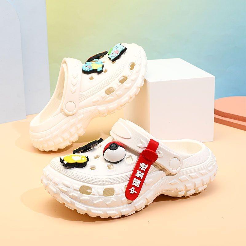 Adorables Sabots Pikachu pour Enfants Sandales d'Été Respirantes Antidérapantes et Confortables