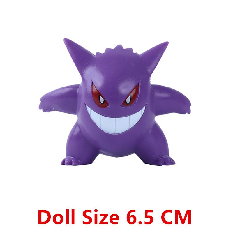 Toys Model New 4-9 CM Pokemon Anime Figure Pikachu Gengar Eevee Series Mew Cartoons Figure Pocket Monster Action Gifts Kids