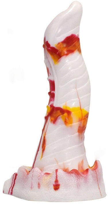 Gode Lizard 20 x 5cm Blanc-Orange - F*CK MY COLOR - Godes insolites